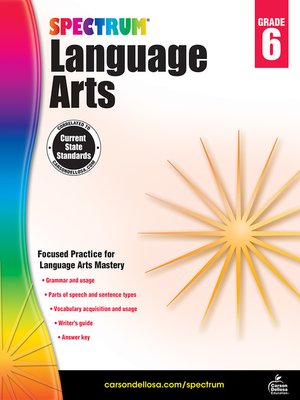 cover image of Spectrum Language Arts, Grade 6
